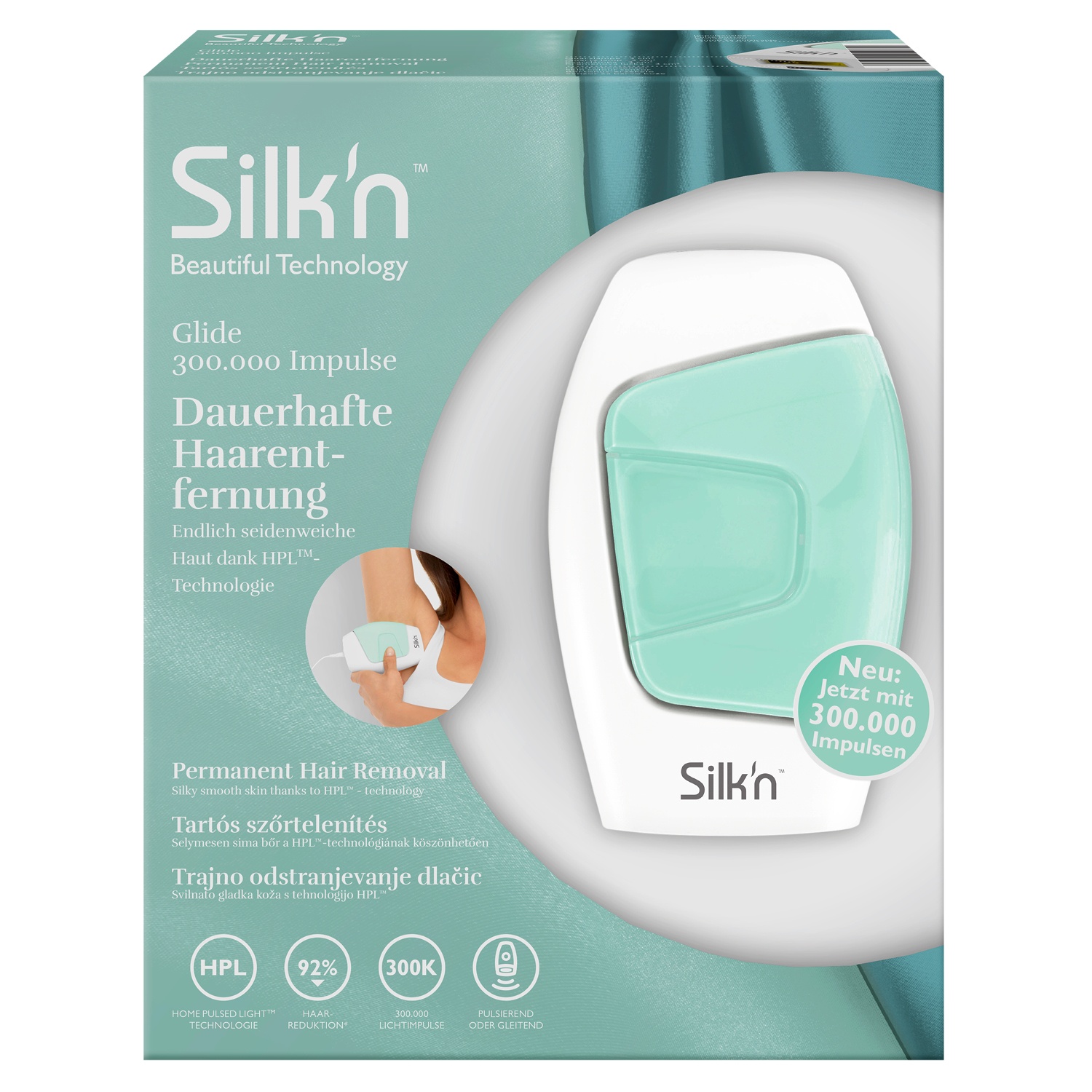 Silk'n® Haarentfernungsgerät Glide 300.000 Impulse