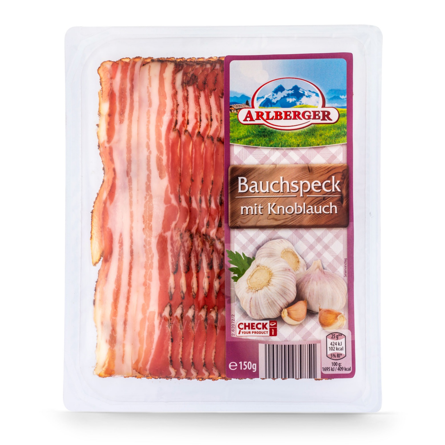 Knoblauch- Bauchspeck