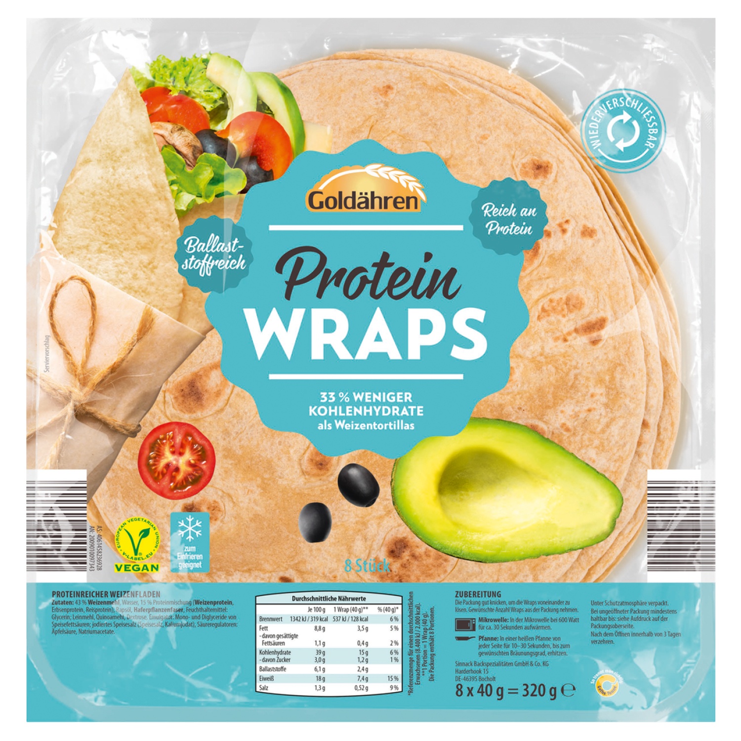 Goldähren Protein Wraps 320 g | ALDI SÜD