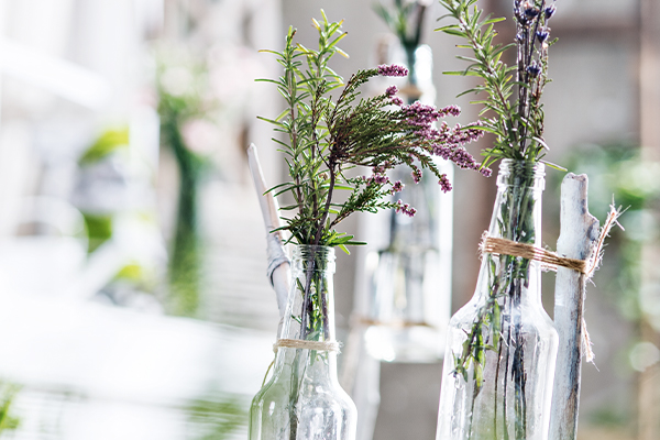 Blumen in der flasche