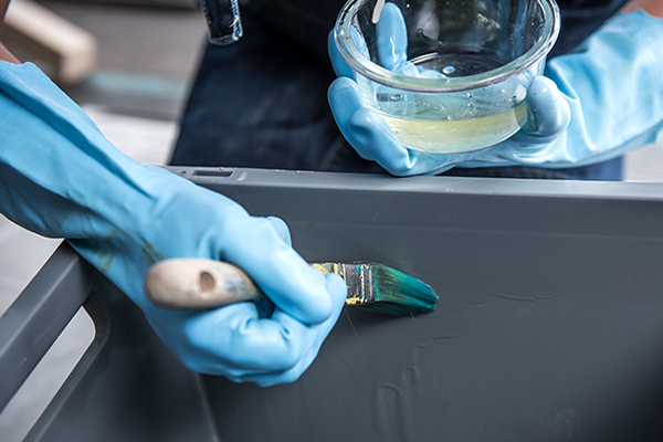 Eurobehälter eingeölt