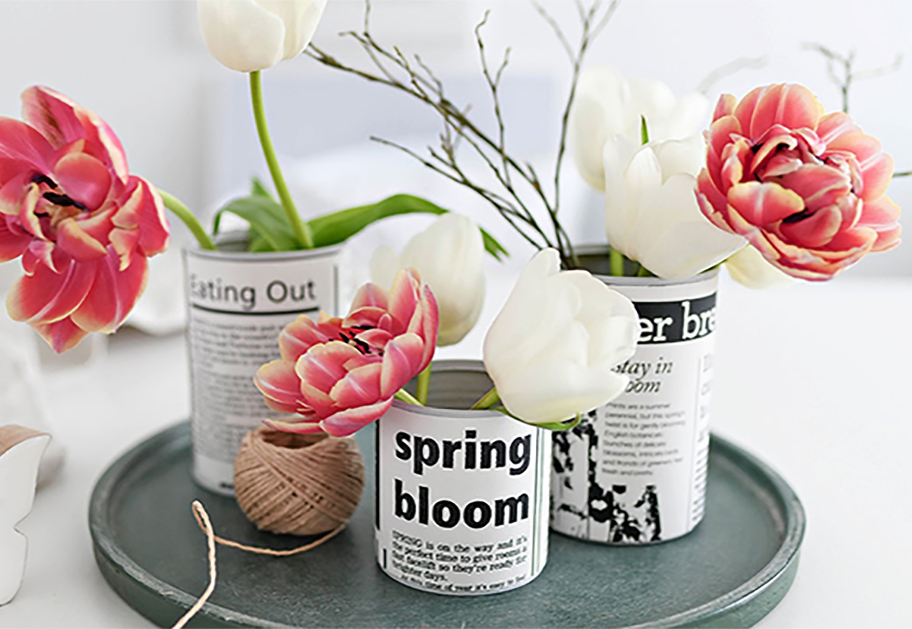 Kreatives Upcycling: Kräutertöpfe und Vasen aus leeren Konservendosen basteln