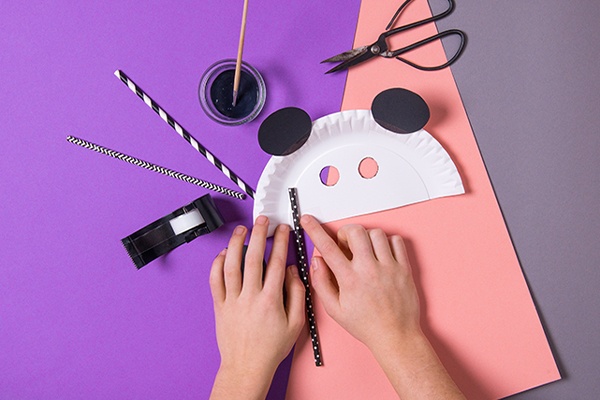 Faschings-Tiermasken für Kinder selbst gebastelt