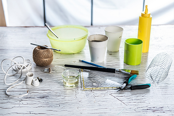 Material für die Lampe aus Beton