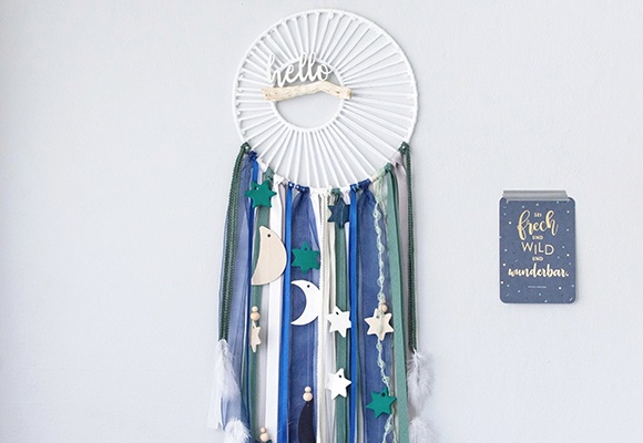 Dekorative Traumfänger für einen erholsamen Schlaf selbst basteln 