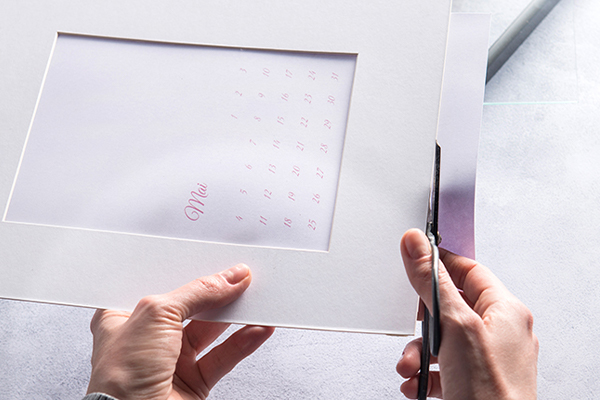 Papier zurechtschneiden