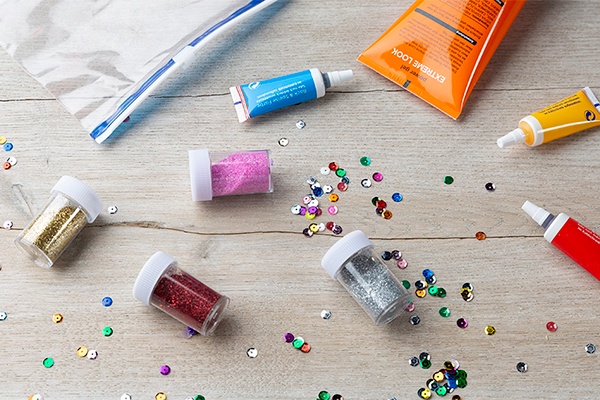 Materialien für einen DIY-Sensorik-Beutel