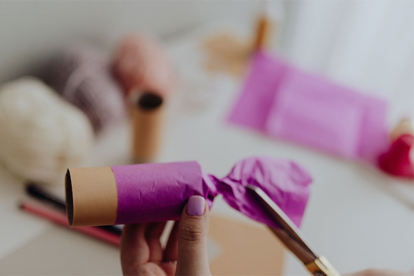 Basteln mit Toilettenpapier-Rollen