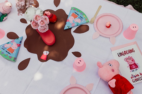 Peppa Fans aufgepasst DIY Dekoration zum Kindergeburtstag