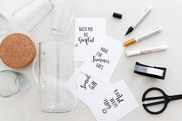 Individuell gestaltetes Handlettering