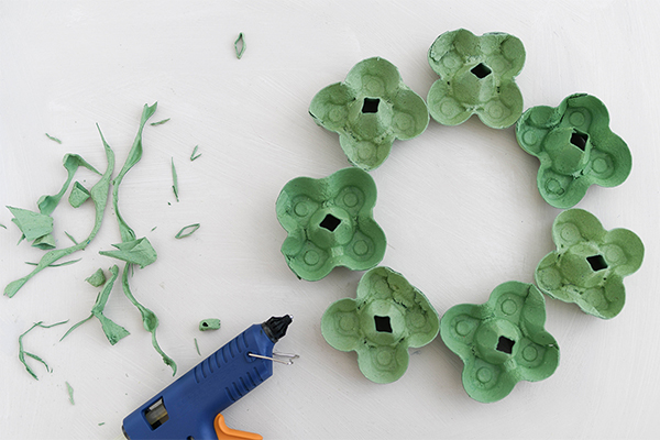 zugeschnittene Eierkartons