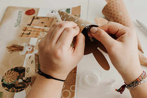 Braune Hasen-Papiertüten