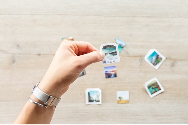 DIY-Teebeutel mit Foto beschriften