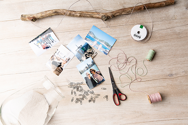 Schnur, Holz, Bilder, Schere