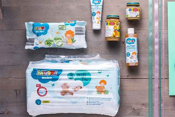 Windeln und Babybrei