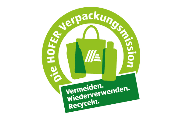 Die HOFER Verpackungsmission Logo