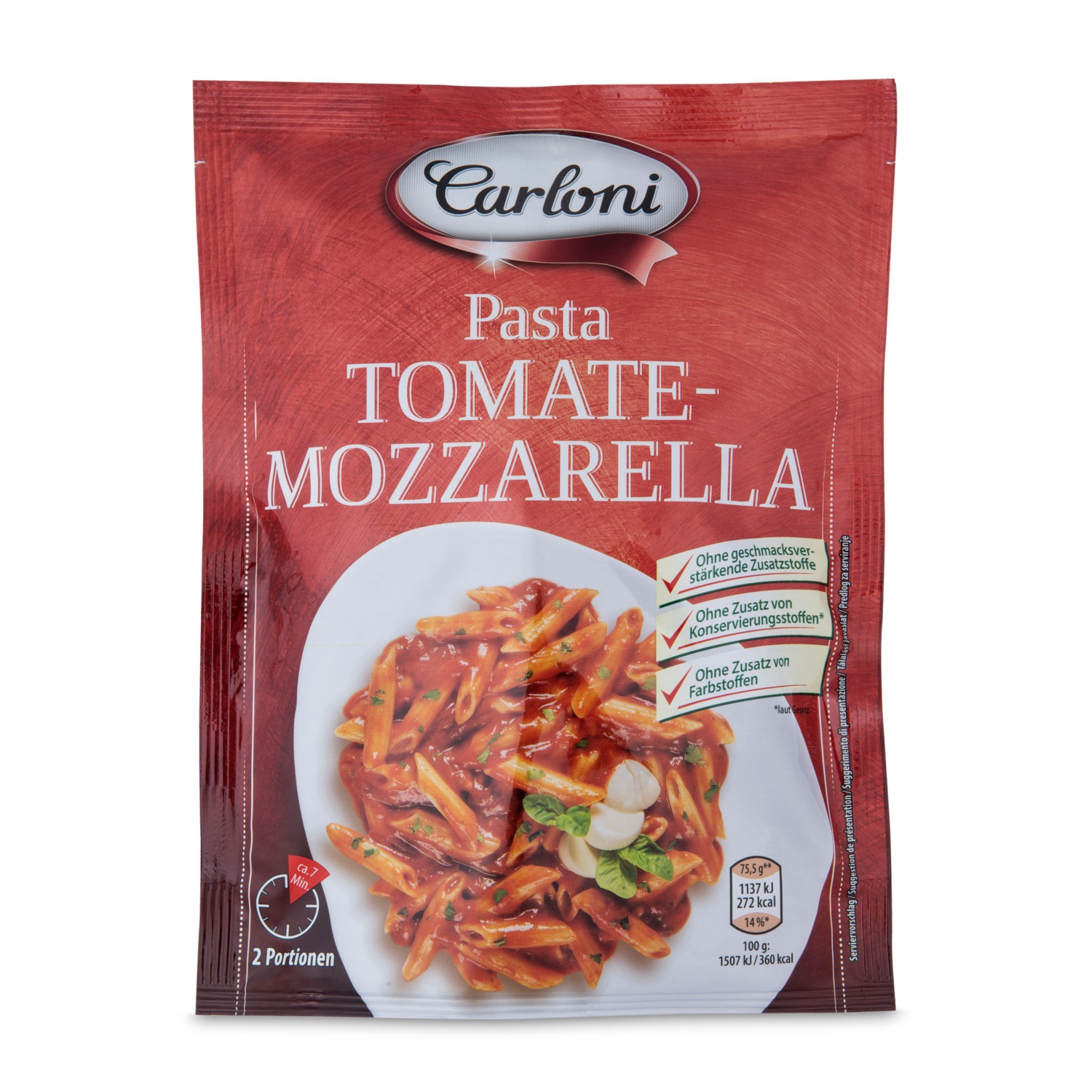 CARLONI Nudelfertiggericht, Tomate-Mozzarella