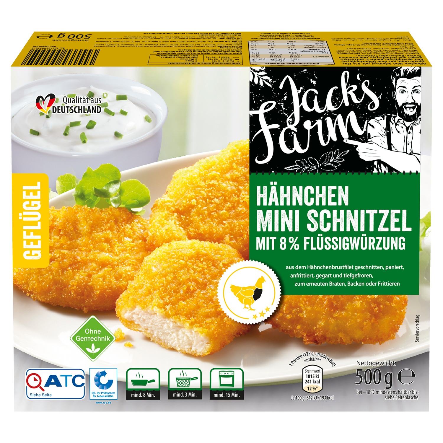 JACK'S FARM Hähnchen Mini Schnitzel 500 g