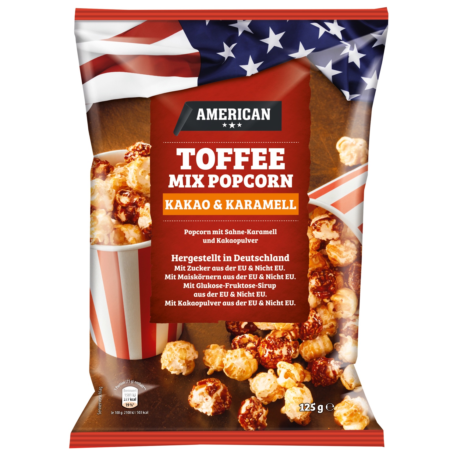 AMERICAN Toffee Mix Popcorn 125 g