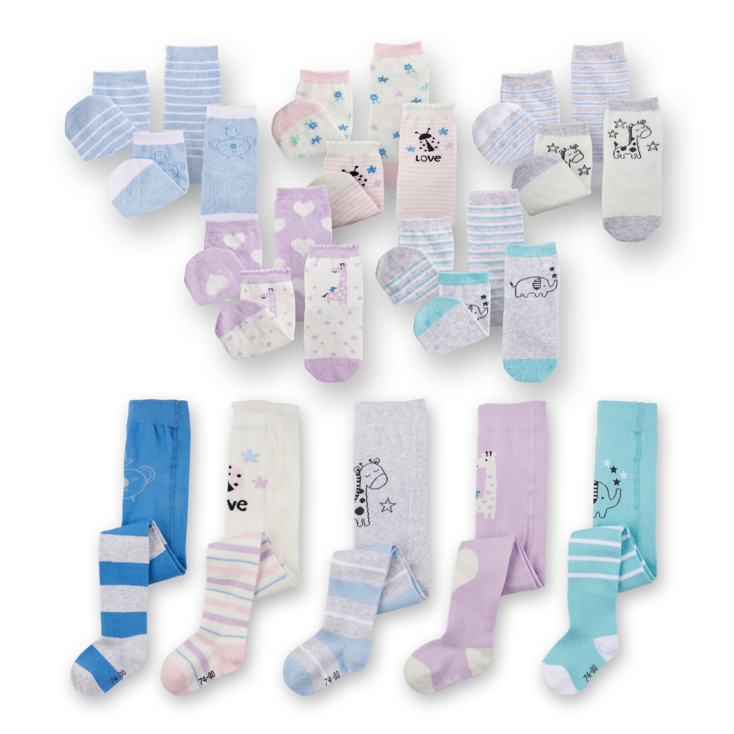 IMPIDIMPI Baby-Strumpfhose/Söckchen, Baumwolle (BIO)