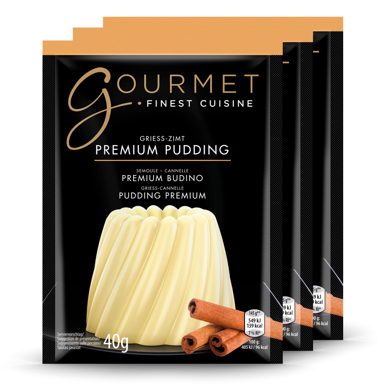 GOURMET Pudding, Grieß-Zimt