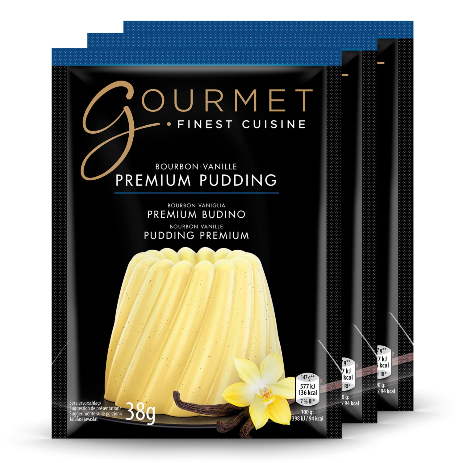GOURMET Pudding, Bourbon-Vanille