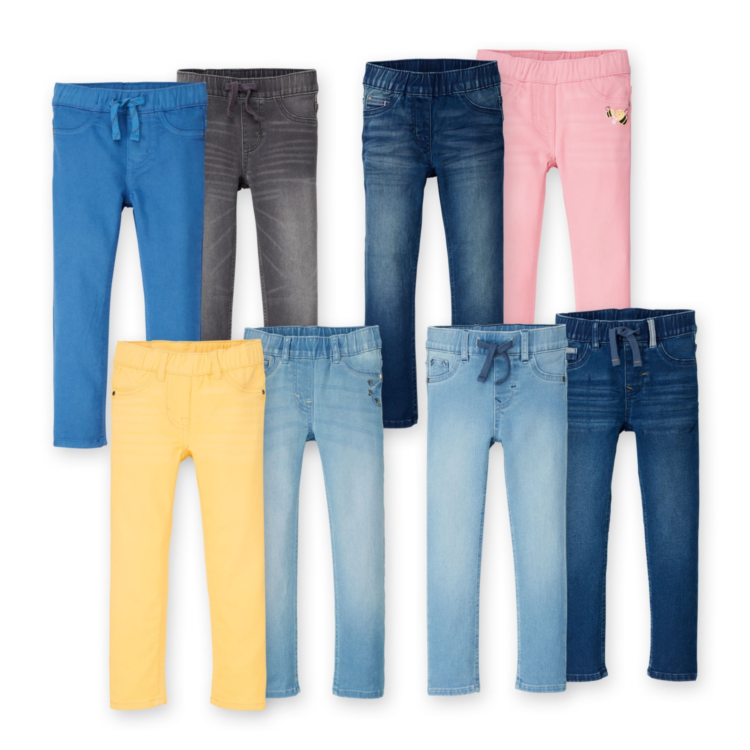 IMPIDIMPI Kleinkinder-Jeans/Denim, Doppelpkg.