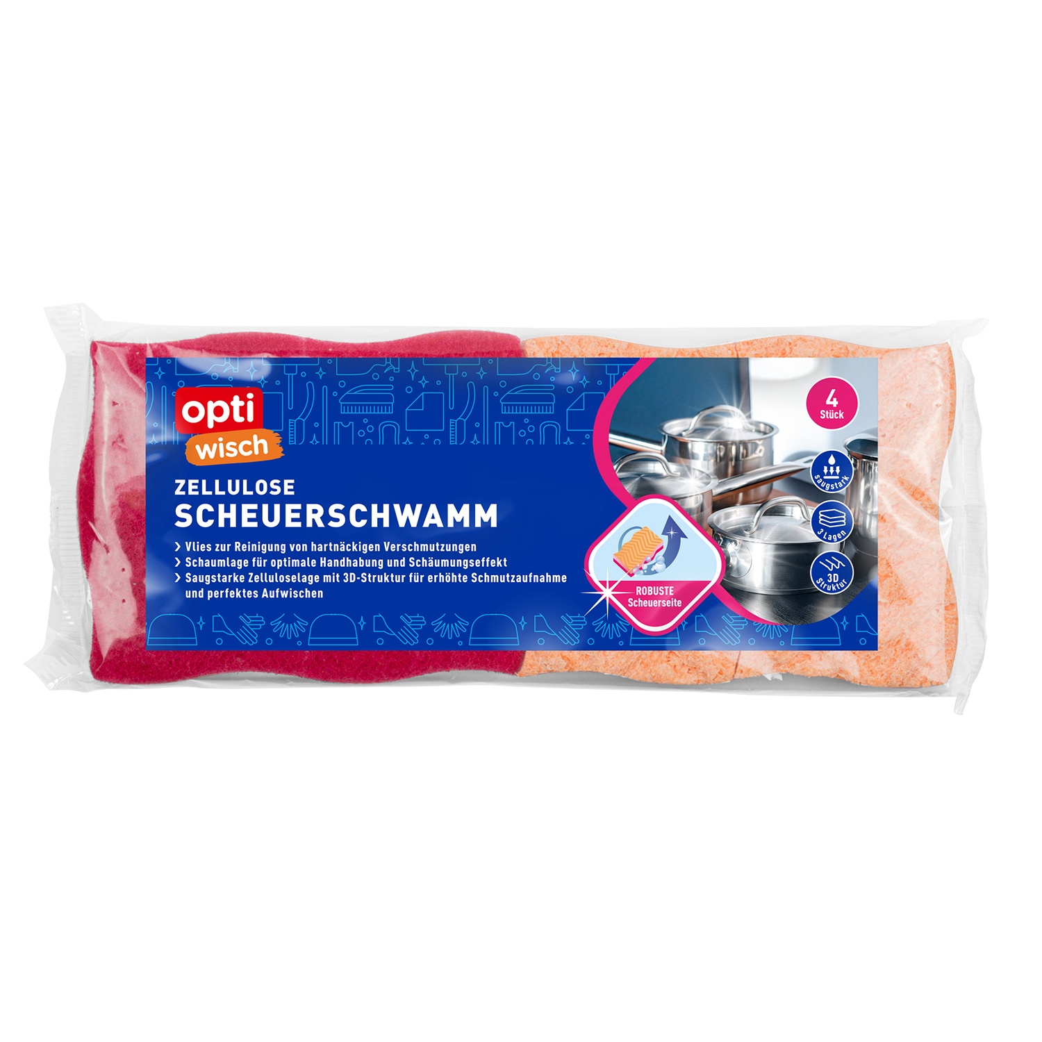 Angebot Aldi Süd optiwisch Geschirr oder Scheuerschw