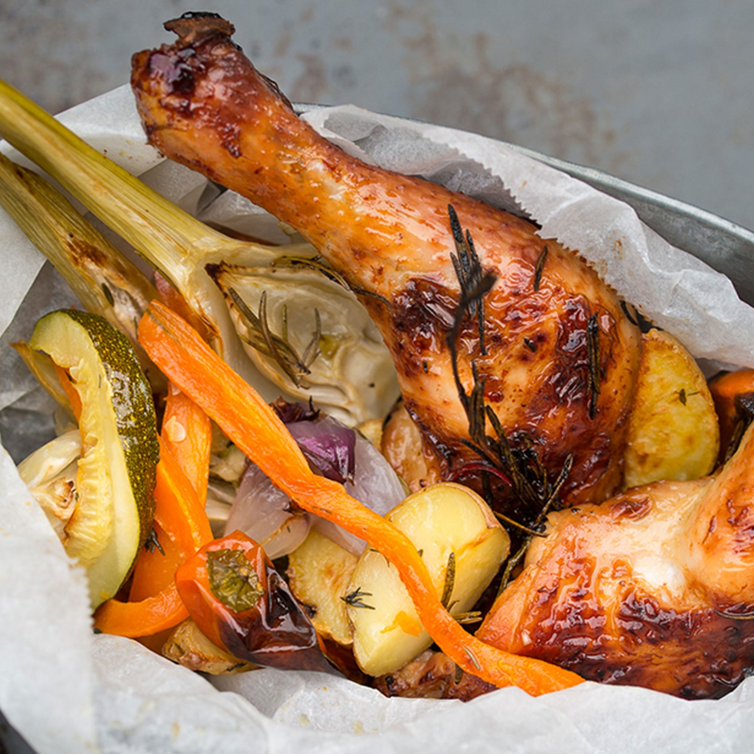 Hühnerkeulen in Chili-Honig-Marinade Rezept | HOFER Rezeptwelt