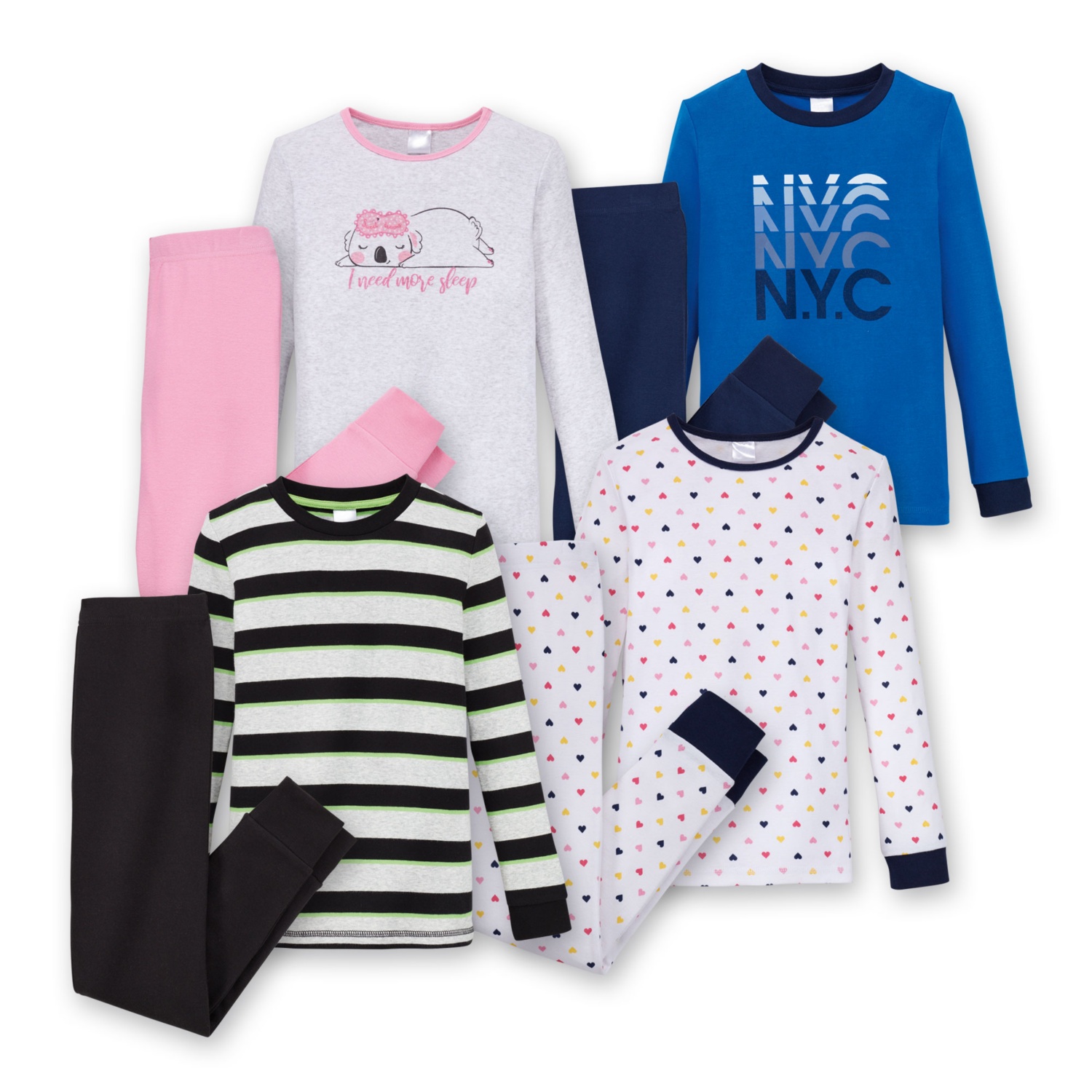 ALIVE Kinder-Winterpyjama, Baumwolle (BIO)
