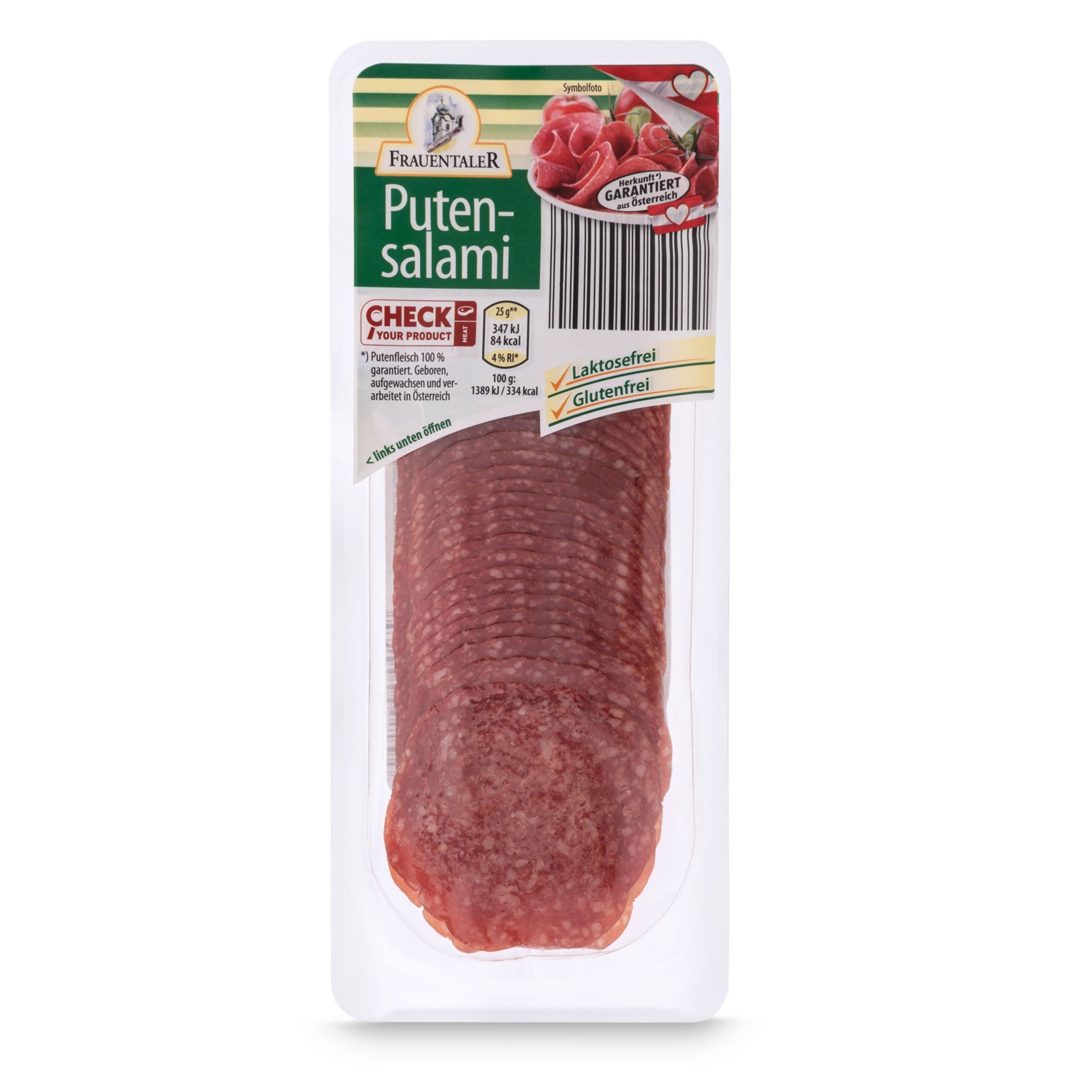 Hartwurst-Aufschnitt Pute, Salami