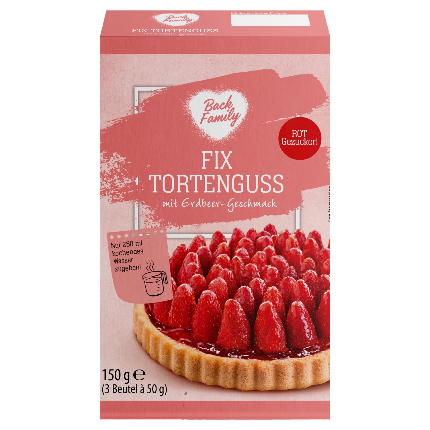 Back Family Fix Tortenguss mit Erdbeer-Geschmack 150 g