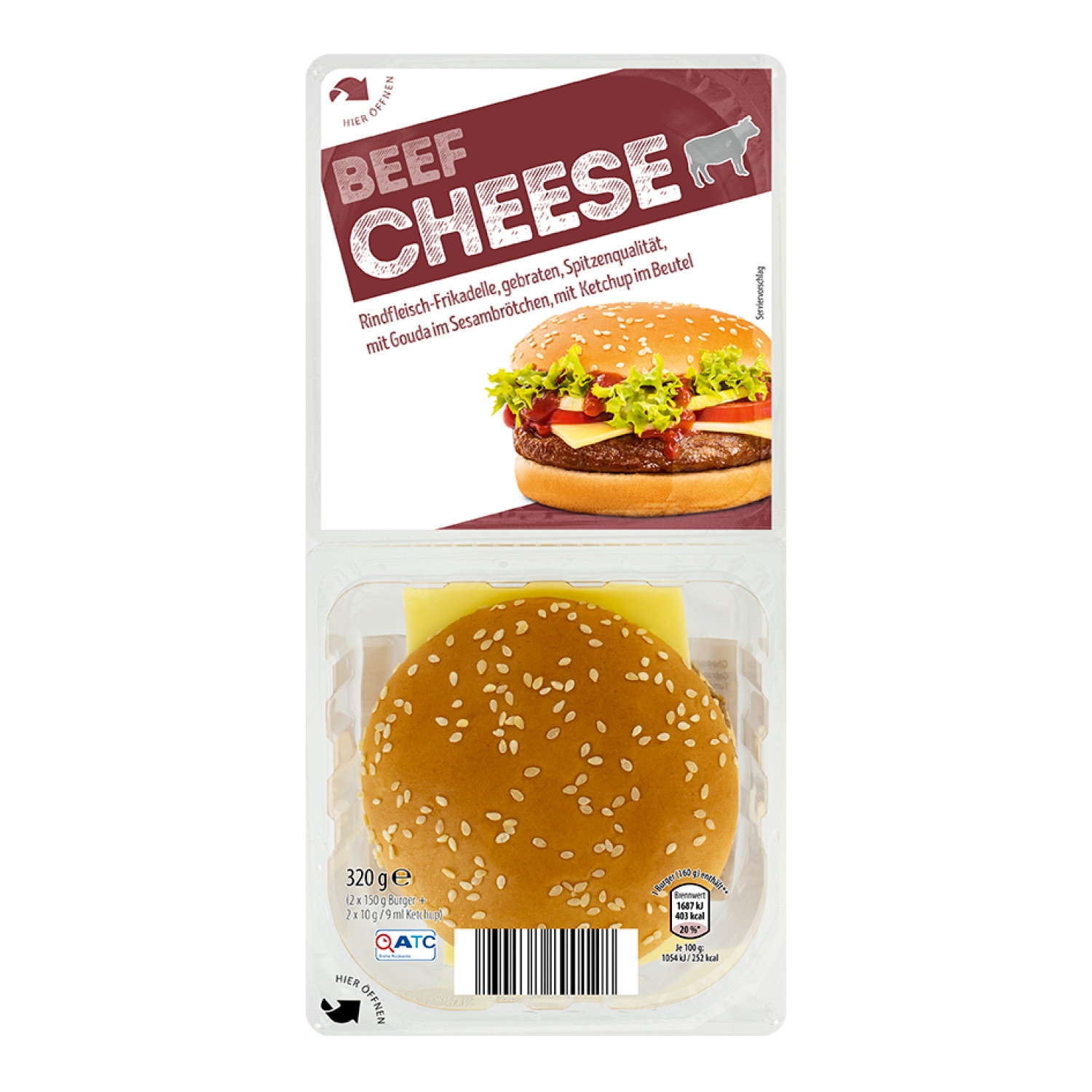Burger-Sortiment Doppelpack 320 g
