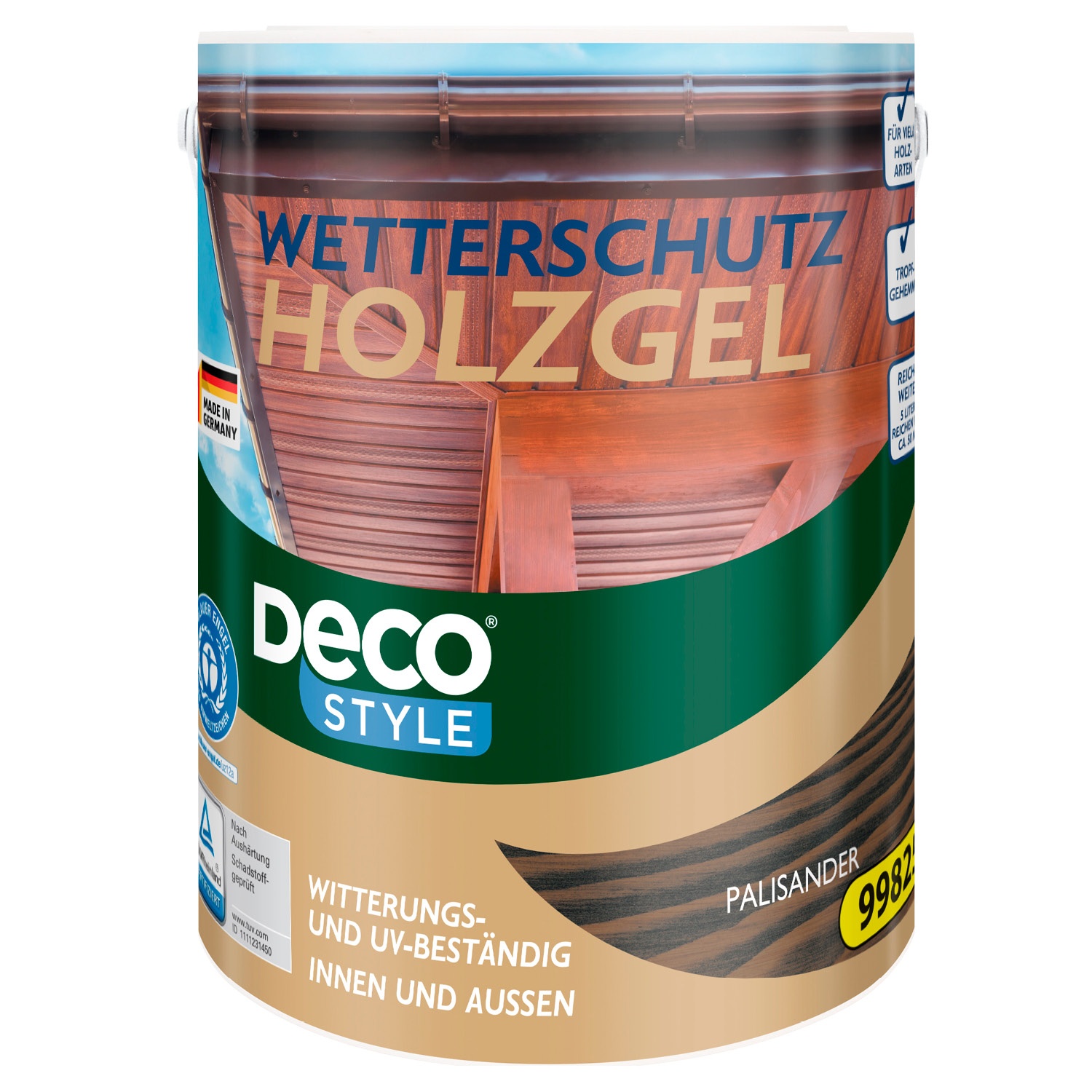 DECO STYLE® Wetterschutz-Holzgel 5 l