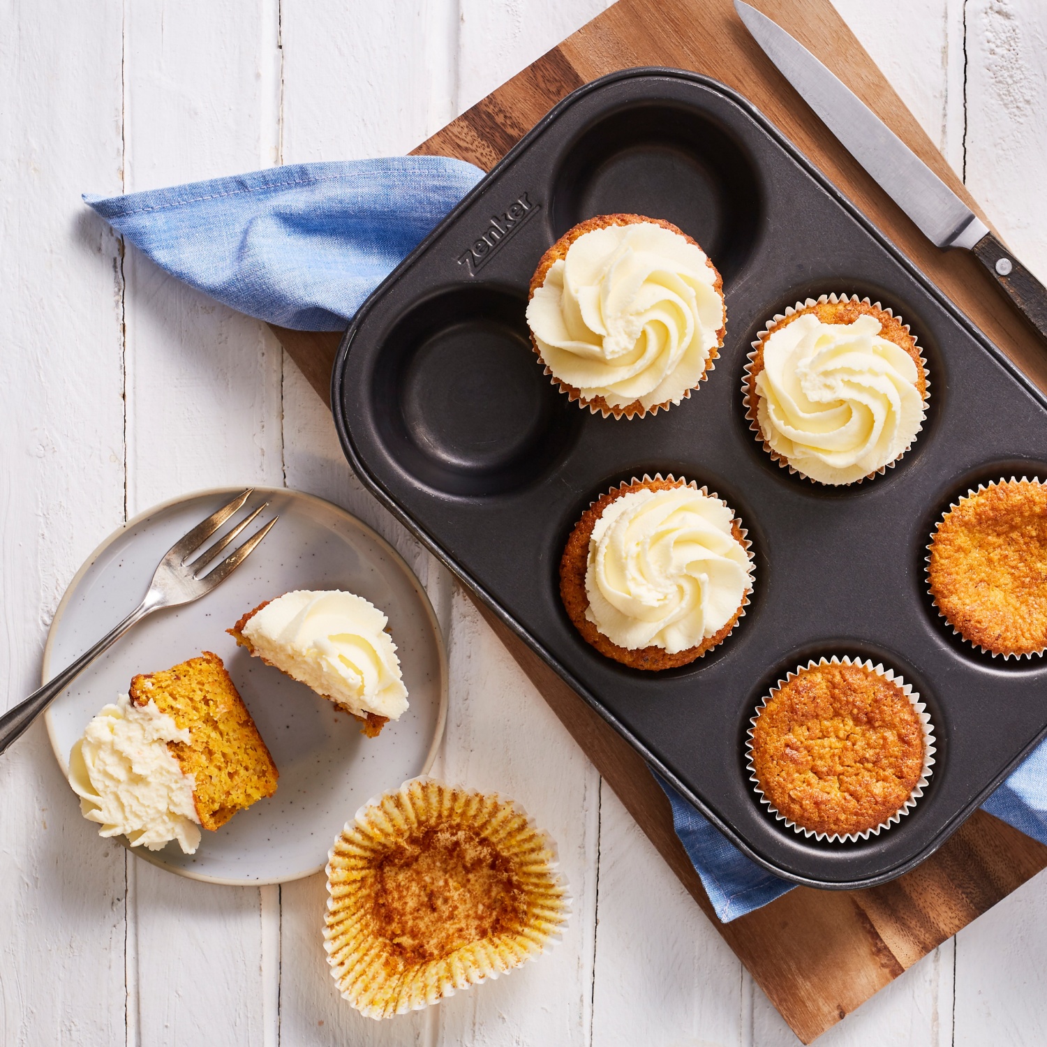 Möhren-Cupcakes mit Frischkäse-Frosting | ALDI Rezeptwelt