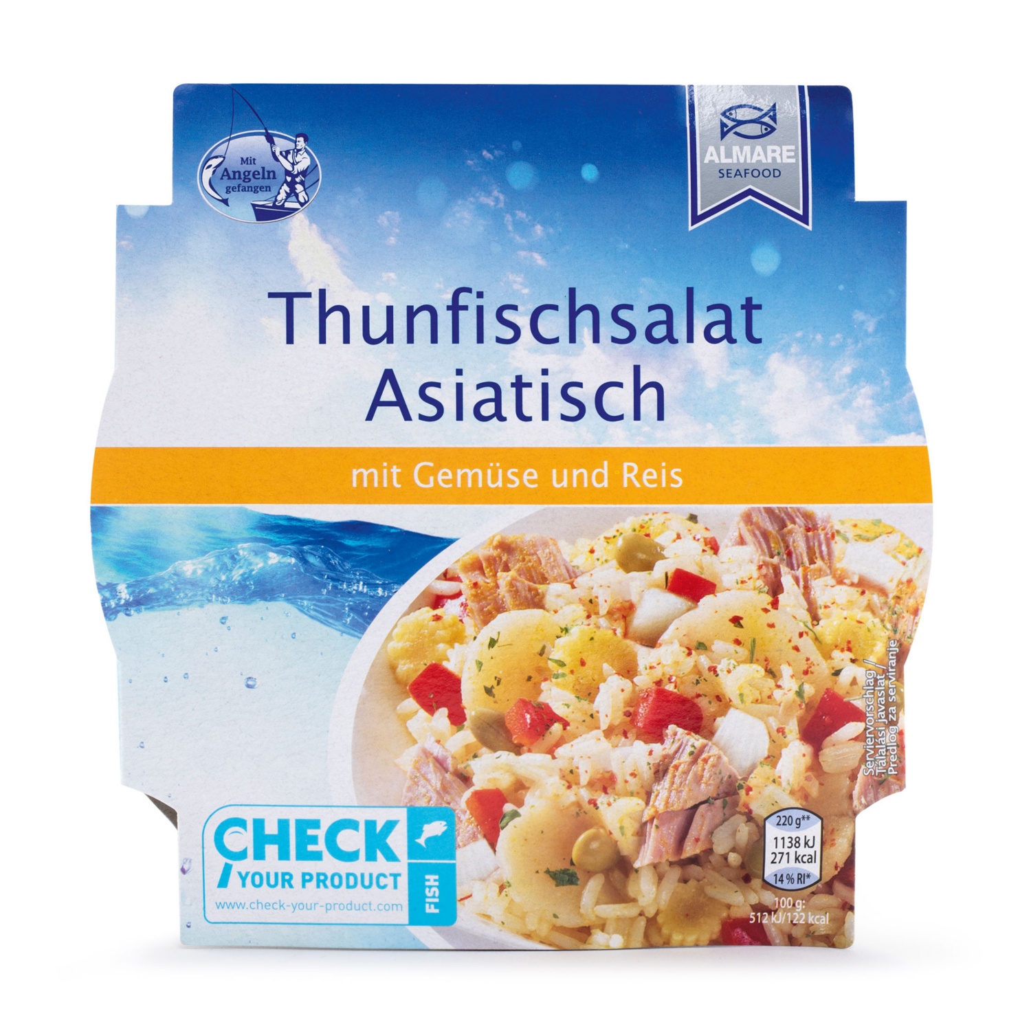 ALMARE SEAFOOD Gemüse-Thunfischsalat, Asiatisch