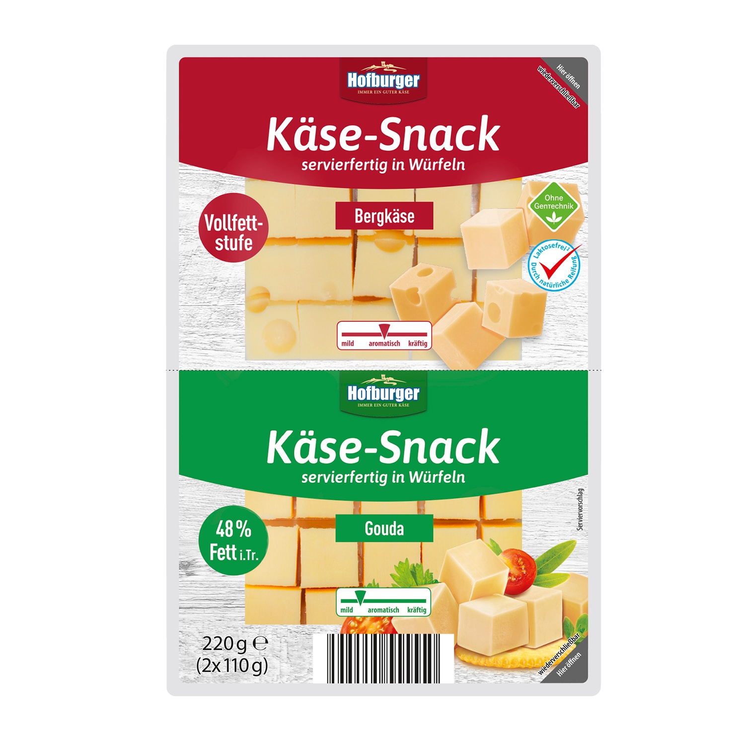 Hofburger Käse-Snack 220 g | ALDI SÜD