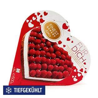 FINEST BAKERY Torte, Himbeer-Herztorte
