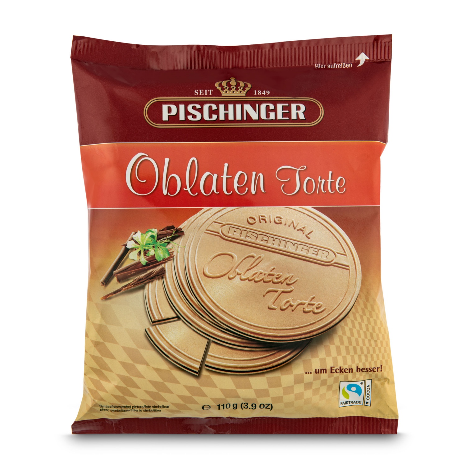 PISCHINGER Nuss-Ecken, Oblaten Torte