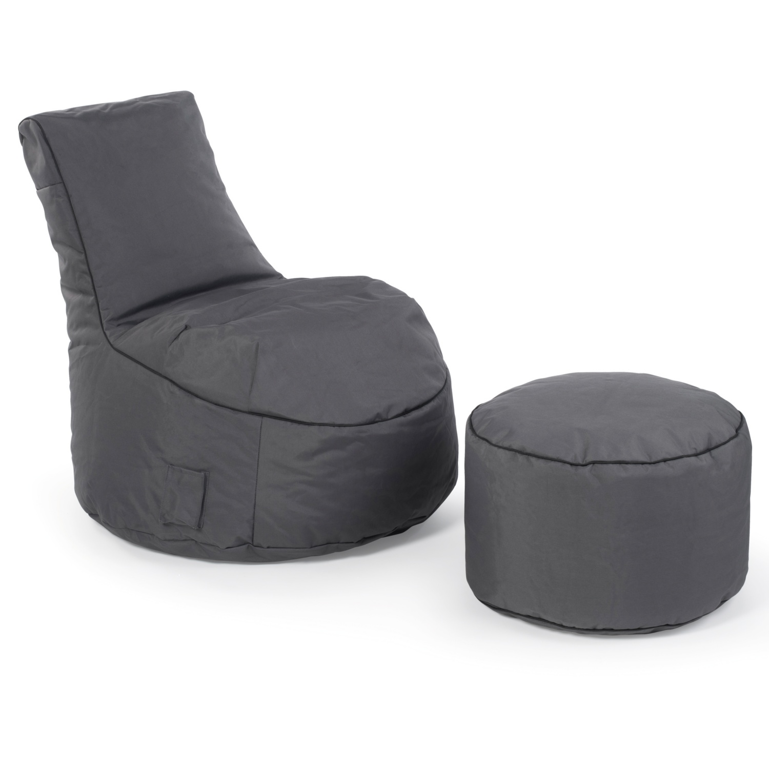 LIVING STYLE Sitzsack mit Hocker