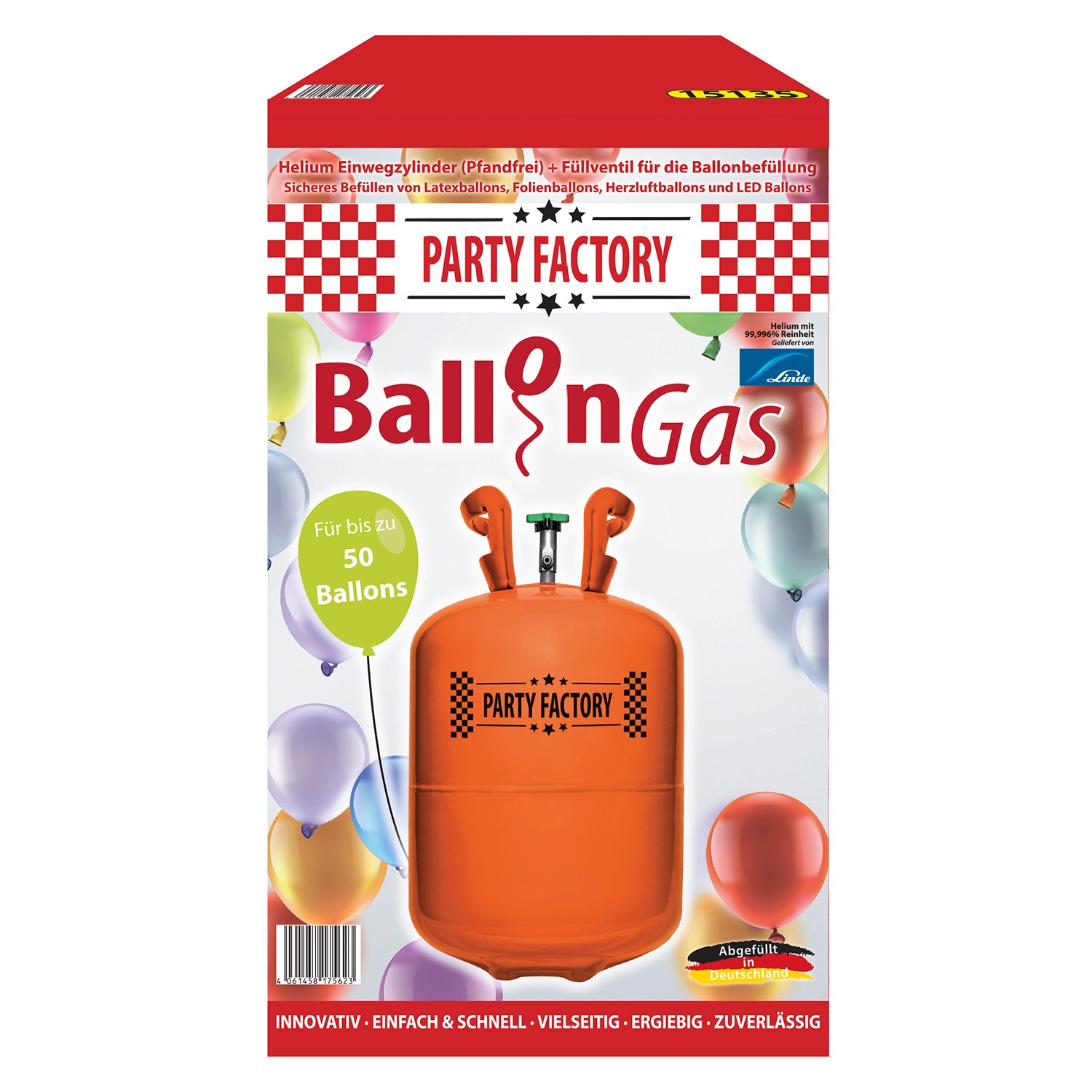 PARTY FACTORY Ballon Gas