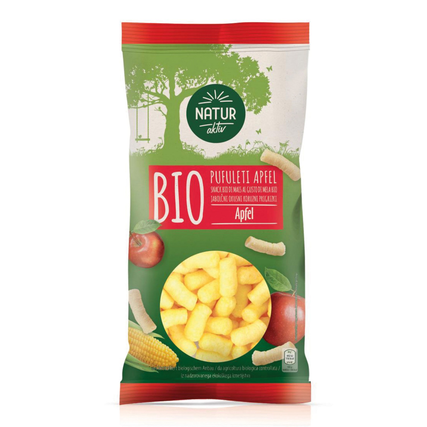 NATUR AKTIV BIO-Pufuleti, Apfel