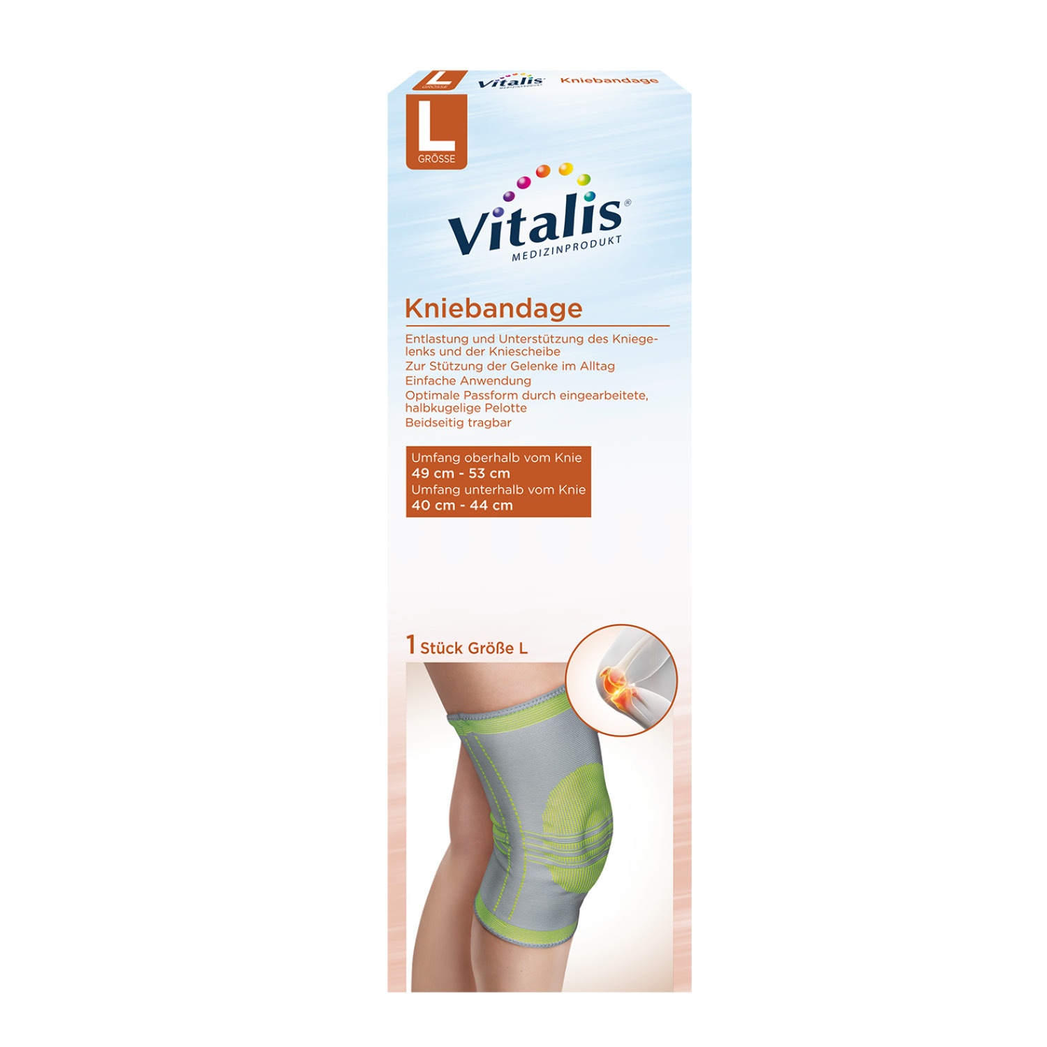 Angebot Aldi Süd Vitalis® Knie oder Ellenbogenbandage