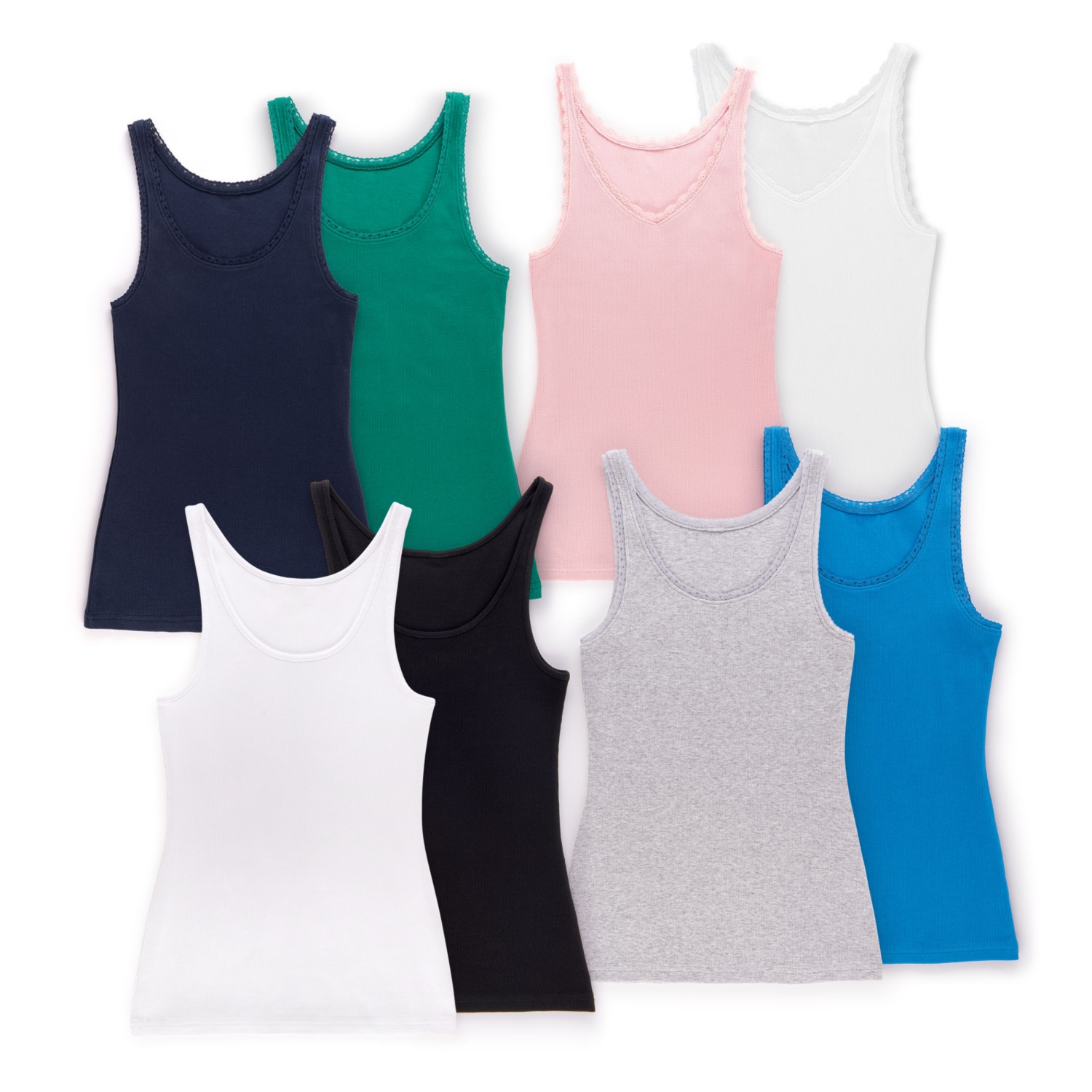 BLUE MOTION Damen-Ripptops, Doppelpkg.