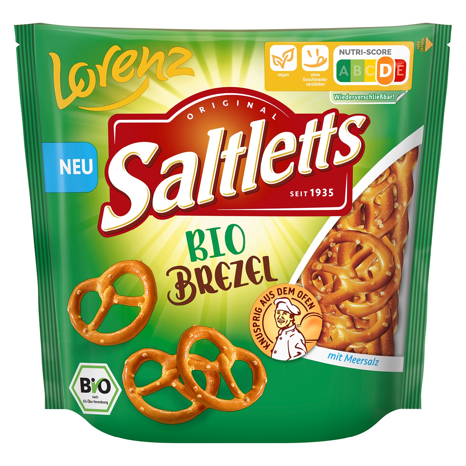 Lorenz® Saltletts Laugen Cracker oder Bio Brezel 150 g