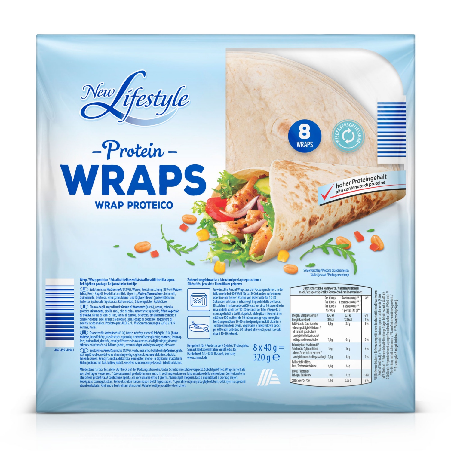 NEW LIFESTYLE Protein Wraps