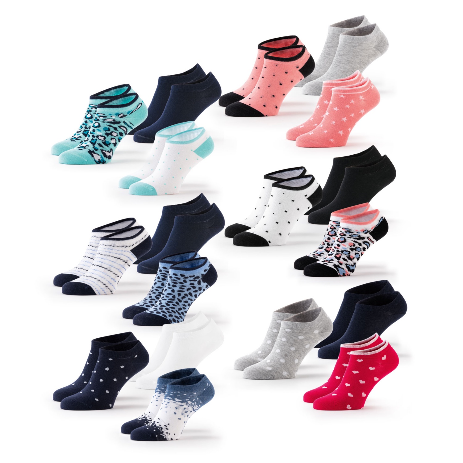 BLUE MOTION Damen-Sneaker-Socken, 3er-Pkg.