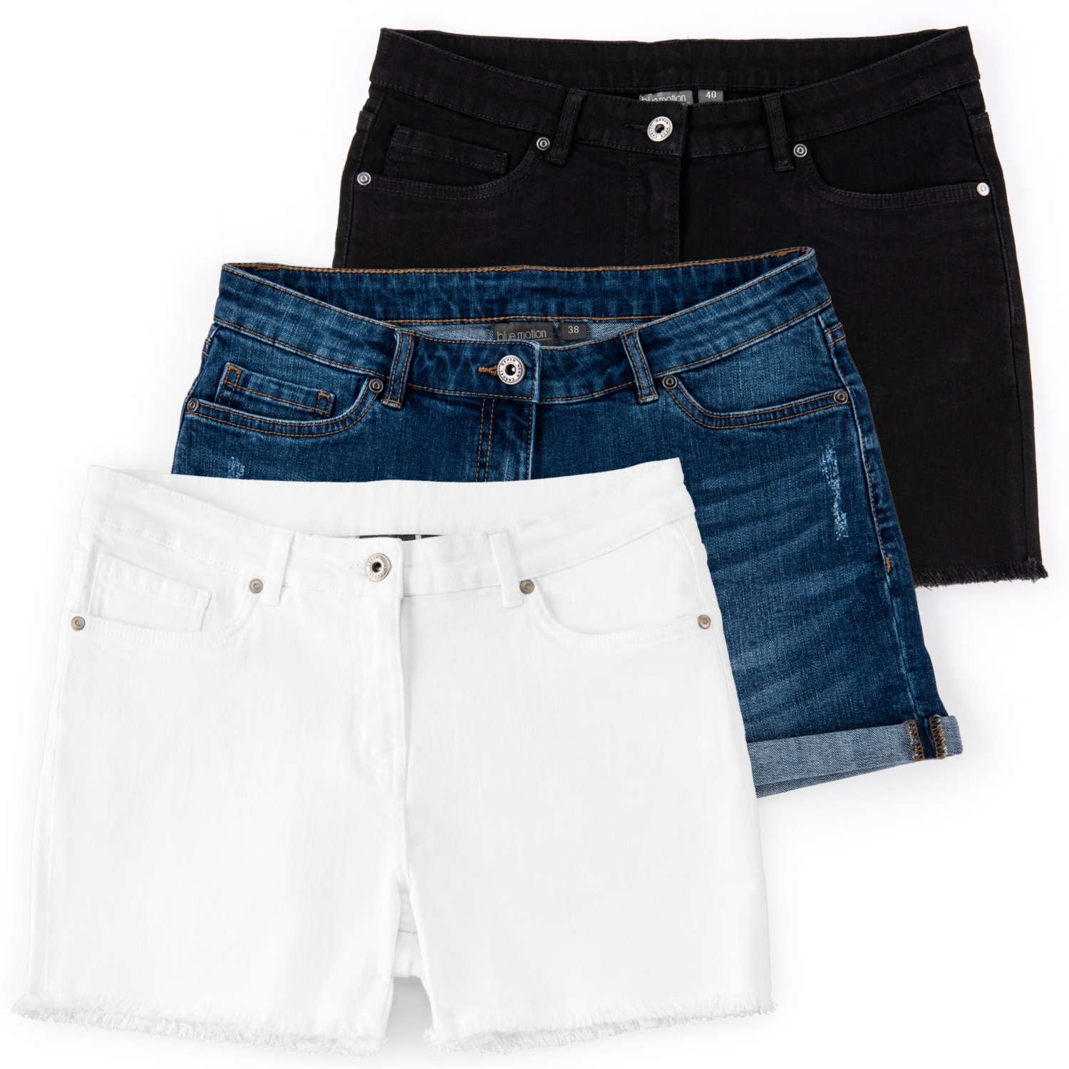 BLUE MOTION Damen-Jeans-Shorts