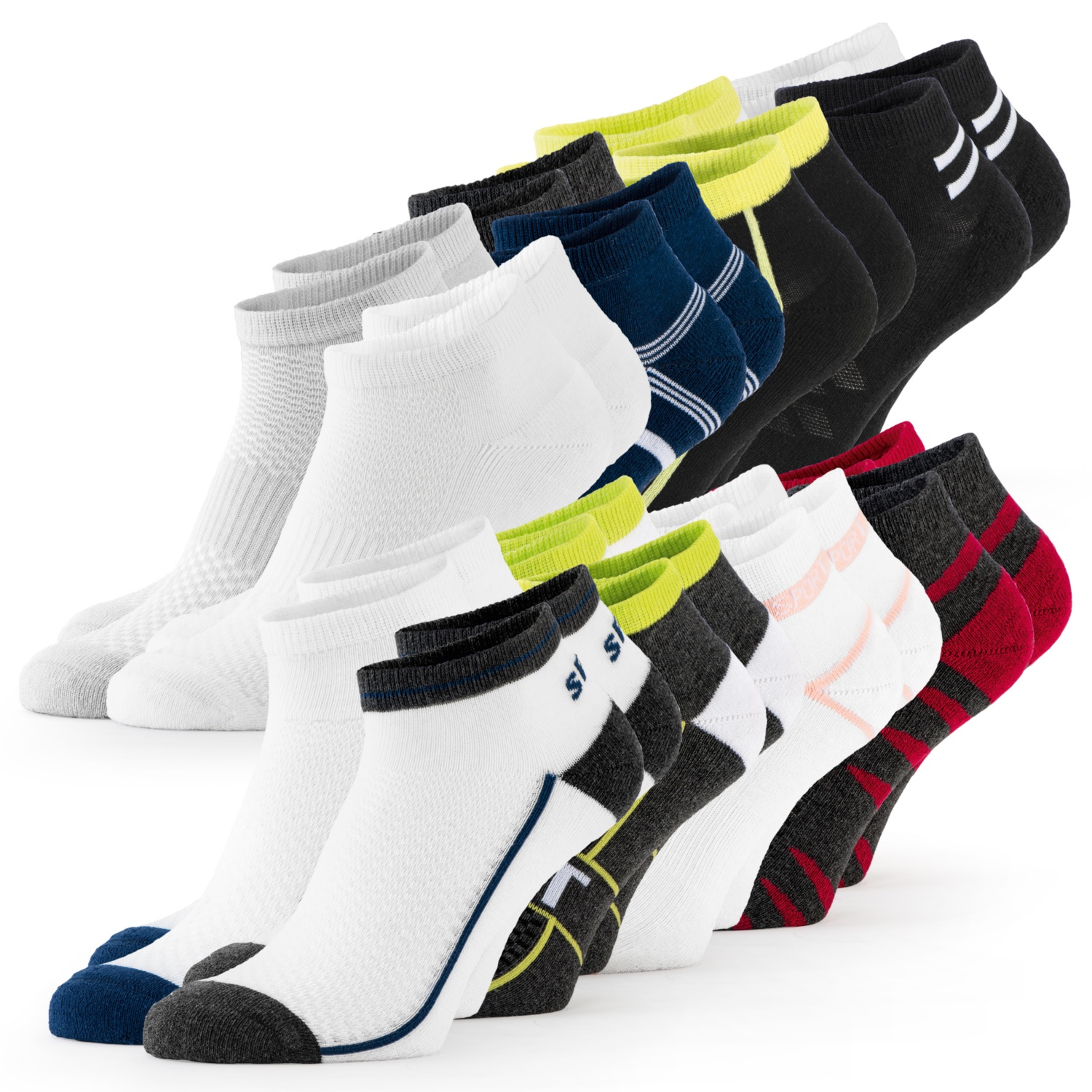 CRANE Damen/Herren-Sportsocken Doppelpkg.