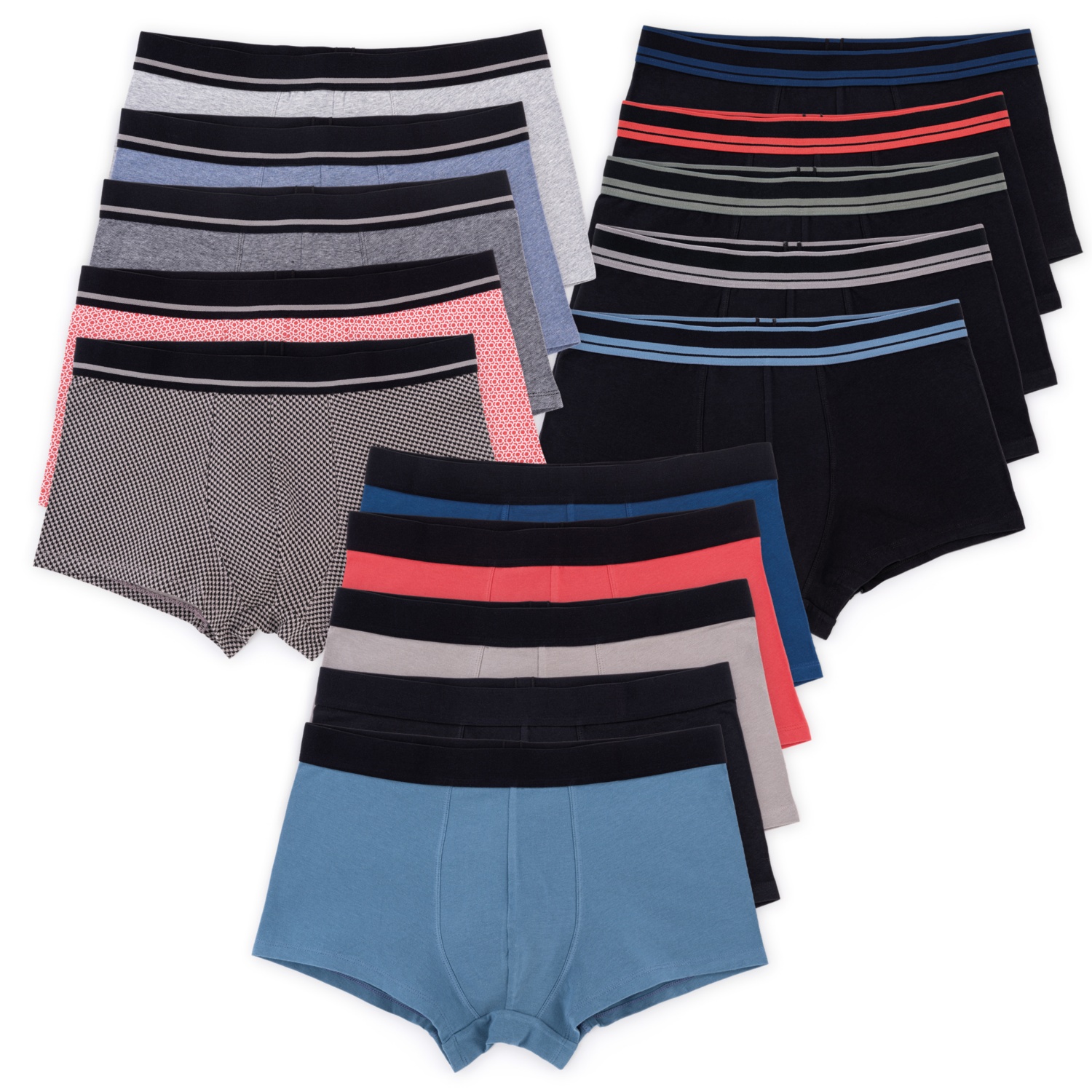 ROYAL CLASS CASUAL Herren-Retropants, Baumwolle (BIO), 5er